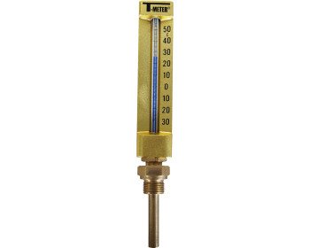 Thermomètre vertical industriel Droit Hauteur 150 mm Plongeur 63 mm